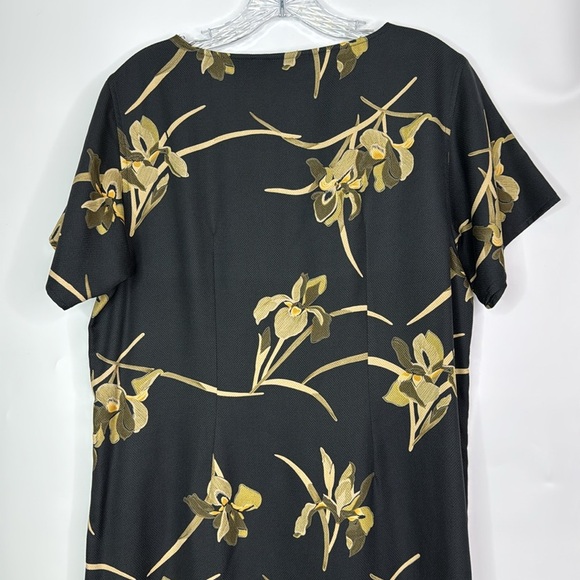 Tommy Bahama Iris Of My Eye Long Black Silk Dress Size Large NWT - Picture 5 of 10